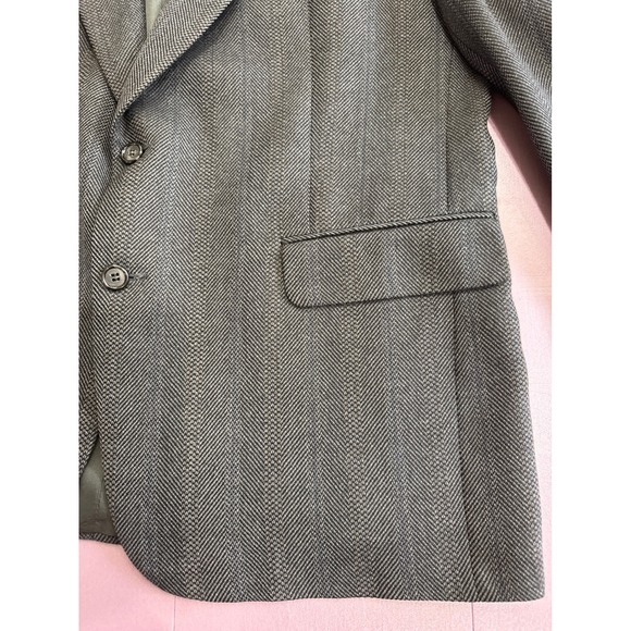 Vintage Bert Pulitzer Gray pure Wool Blazer Jacket Tailored USA‎ Fits 44R to 46R - Picture 11 of 13